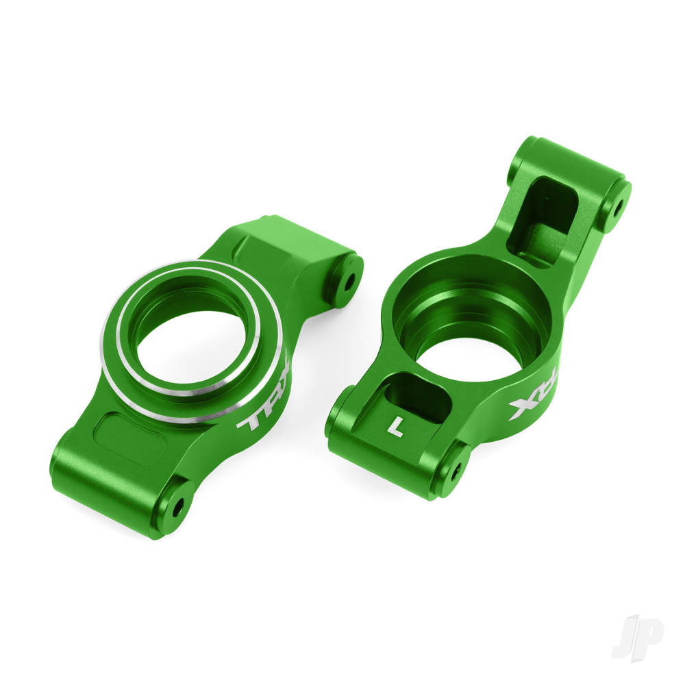 Carriers stub axle (green-anodised 6061-T6 aluminium) (left & right)