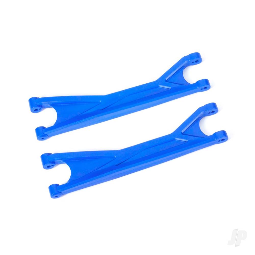 Suspension arms upper blue (left or right front or rear) (2) (for use with #7895 X-Maxx WideMaxx suspension kit)