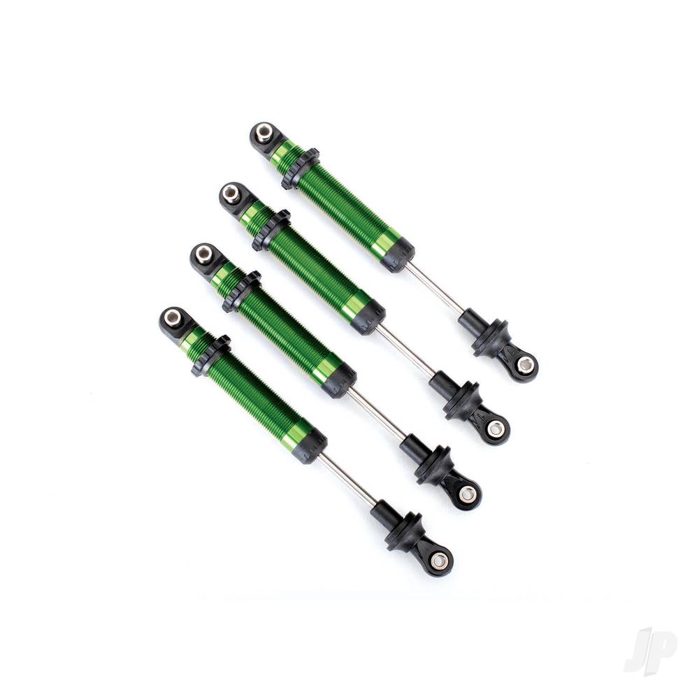 Shocks GTS aluminium (green-anodised) (assembled without springs) (4) (for use with #8140 TRX-4 Long Arm Lift Kit)