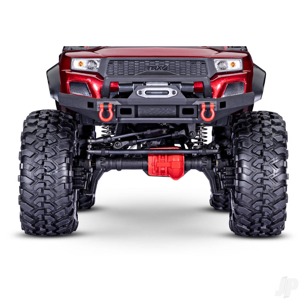 Traxxas TRX-4 Sport High Trail Edition 1:10 4WD Electric Trail Crawler - Metallic Red (+ TQi 4-ch/XL-5 HV/Titan 550)