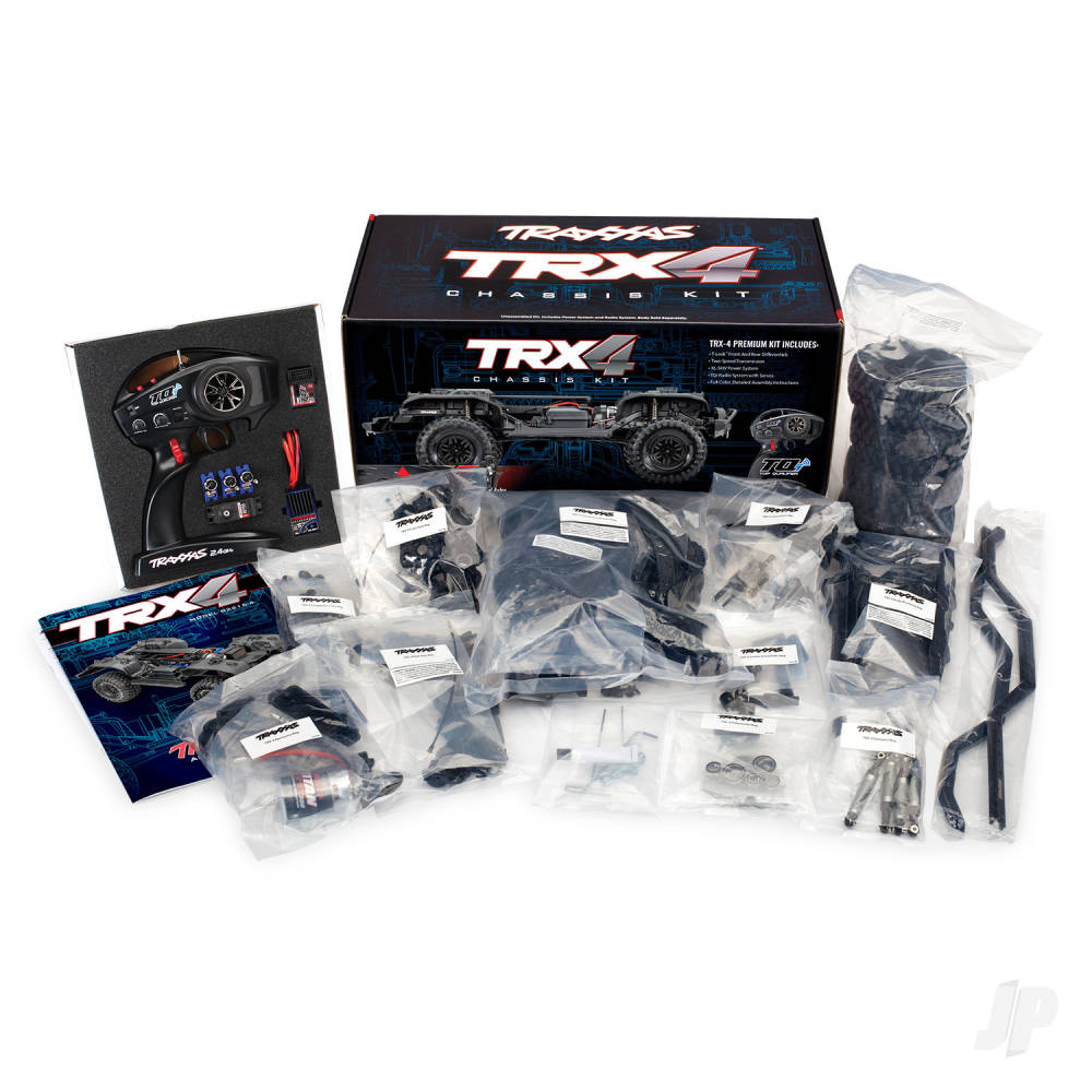 Traxxas TRX-4 Unassembled Chassis Kit 1:10 4WD Electric Trail Crawler (+ TQi 4-ch - XL-5 HV - Titan 550 - Clipless Body)
