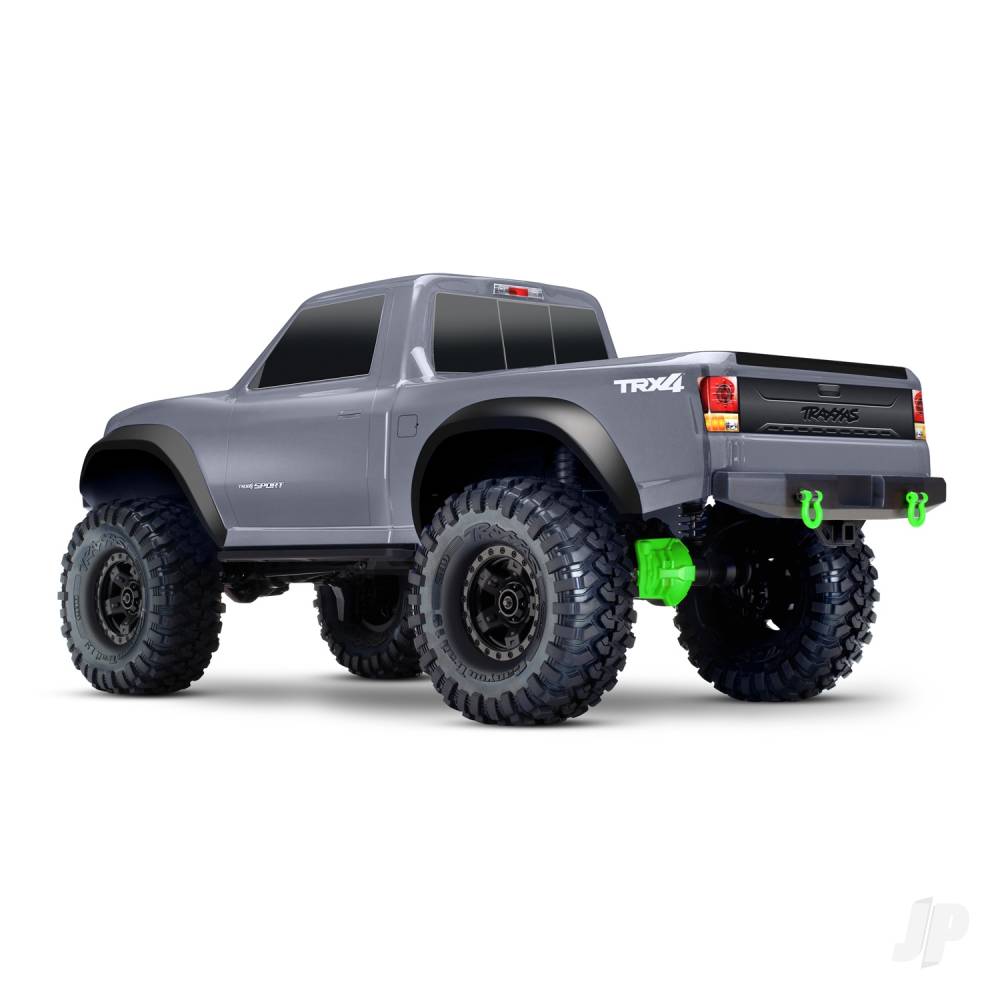 Traxxas TRX-4 Sport 1:10 4X4 Electric All-Terrain Crawler Truck Grey (+ TQ 2-ch XL-5 HV Titan 550 Clipless Body)