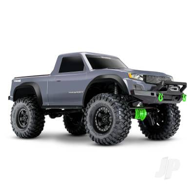 Traxxas TRX-4 Sport 1:10 4X4 Electric All-Terrain Crawler Truck Grey (+ TQ 2-ch XL-5 HV Titan 550 Clipless Body)