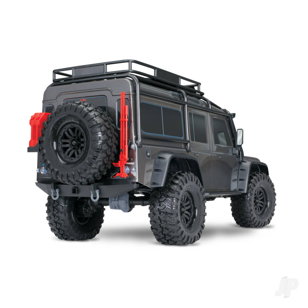Traxxas TRX-4 Crawler Land Rover Defender 1.10 Siver  (+ TQi 4-ch-XL-5 HV-Titan 550- Clipless Body)
