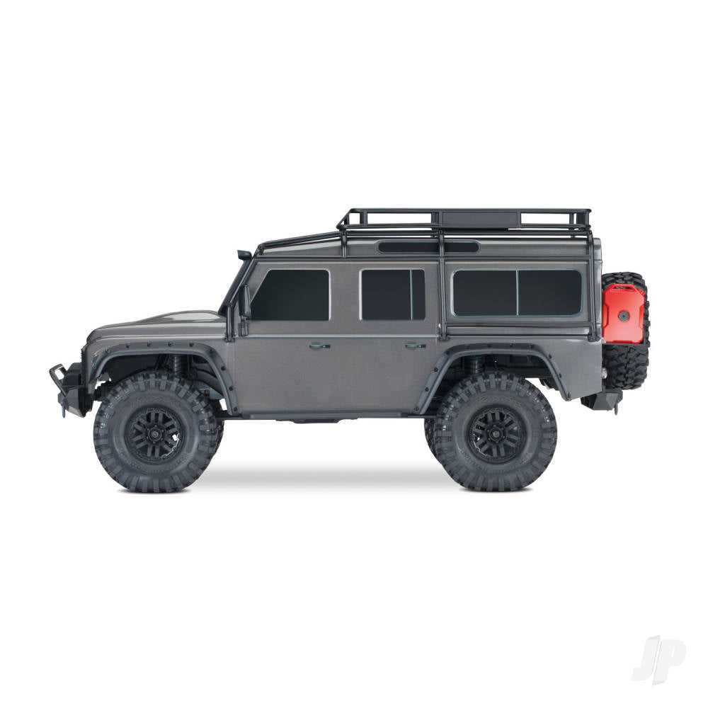 Traxxas TRX-4 Crawler Land Rover Defender 1.10 Siver  (+ TQi 4-ch-XL-5 HV-Titan 550- Clipless Body)