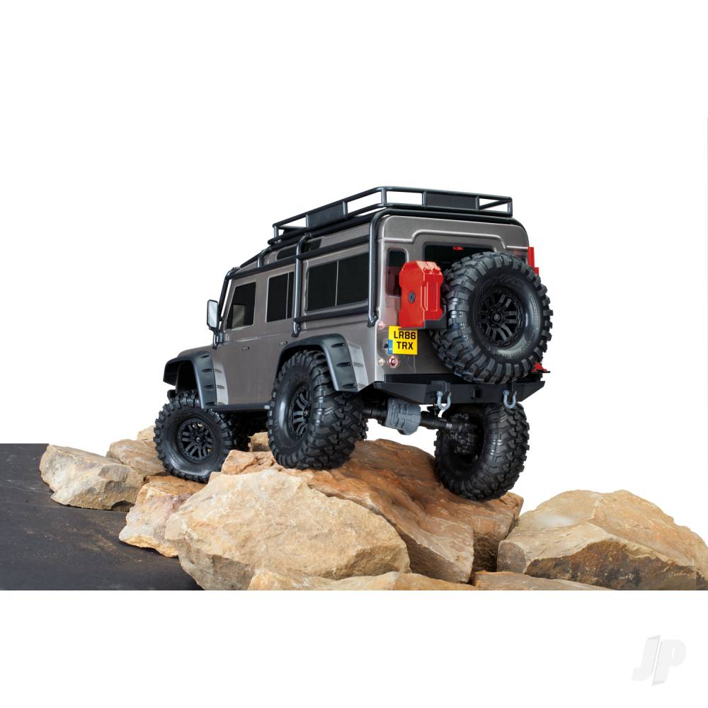 Traxxas TRX-4 Crawler Land Rover Defender 1.10 Siver  (+ TQi 4-ch-XL-5 HV-Titan 550- Clipless Body)