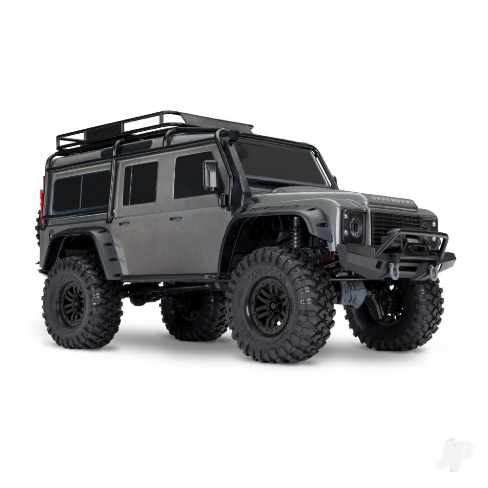 Traxxas TRX-4 Crawler Land Rover Defender 1.10 Siver  (+ TQi 4-ch-XL-5 HV-Titan 550- Clipless Body)