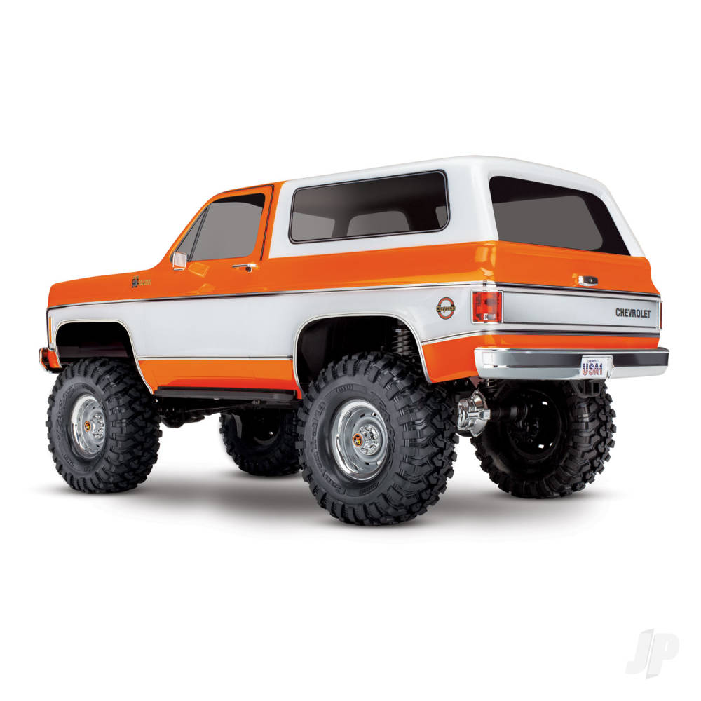 TRX-4 1979 Chevy Blazer 1:10 4X4 Electric All-Terrain Crawler Orange (+ TQ 2-ch XL-5 HV Titan 550 Clipless Body)