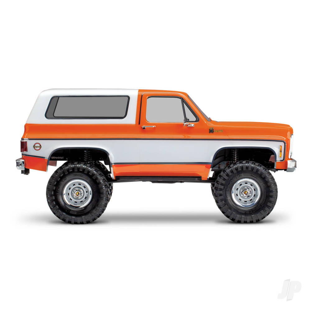 TRX-4 1979 Chevy Blazer 1:10 4X4 Electric All-Terrain Crawler Orange (+ TQ 2-ch XL-5 HV Titan 550 Clipless Body)