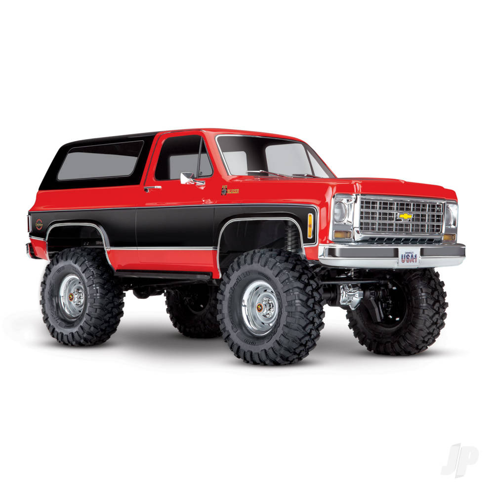 TRX-4 1979 Chevy Blazer 1:10 4X4 Electric All-Terrain Crawler Red (+ TQ 2-ch XL-5 HV Titan 550 Clipless Body)