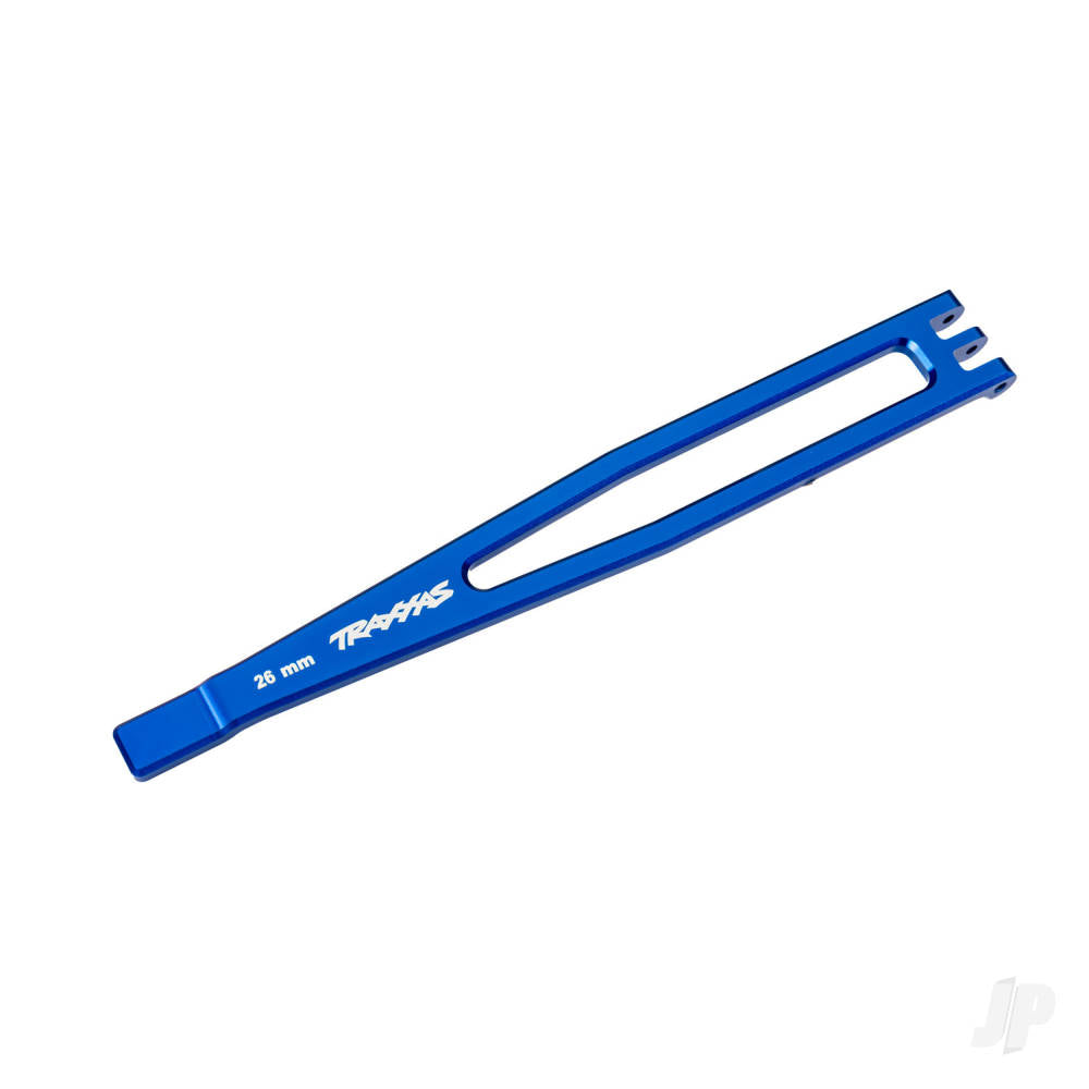 Battery hold-down 6061-T6 aluminium (blue-anodised)