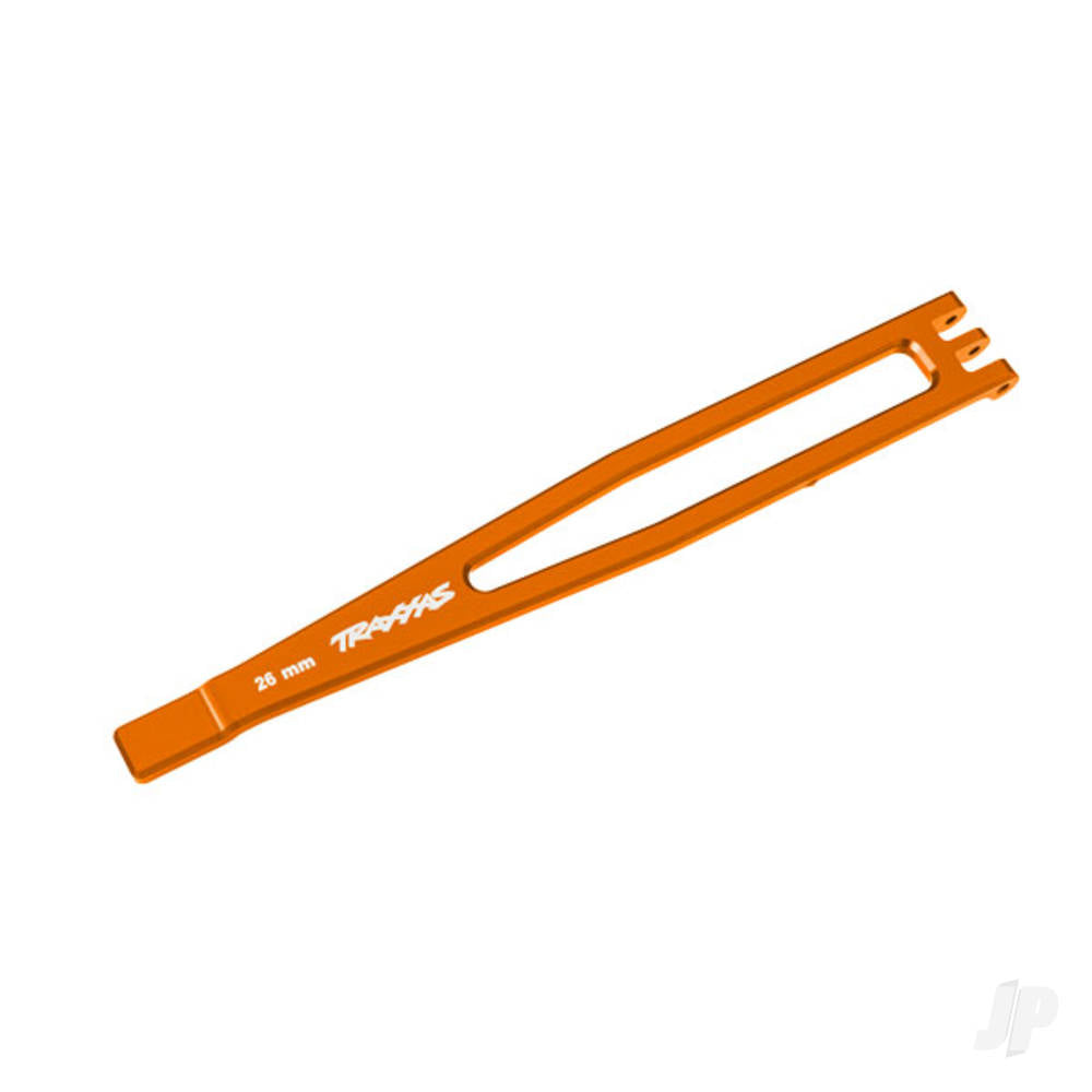 Battery hold-down 6061-T6 aluminium (orange-anodised)