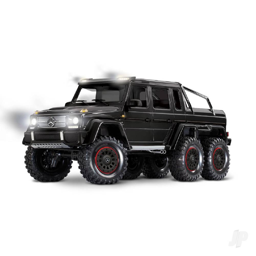 TRX-6 Mercedes-Benz G 63 AMG XL-5 1:10 6X6 RTD Scale & Trail Crawler Black (+ TQi 4-ch XL-5 HV Titan 550 Clipless Body)