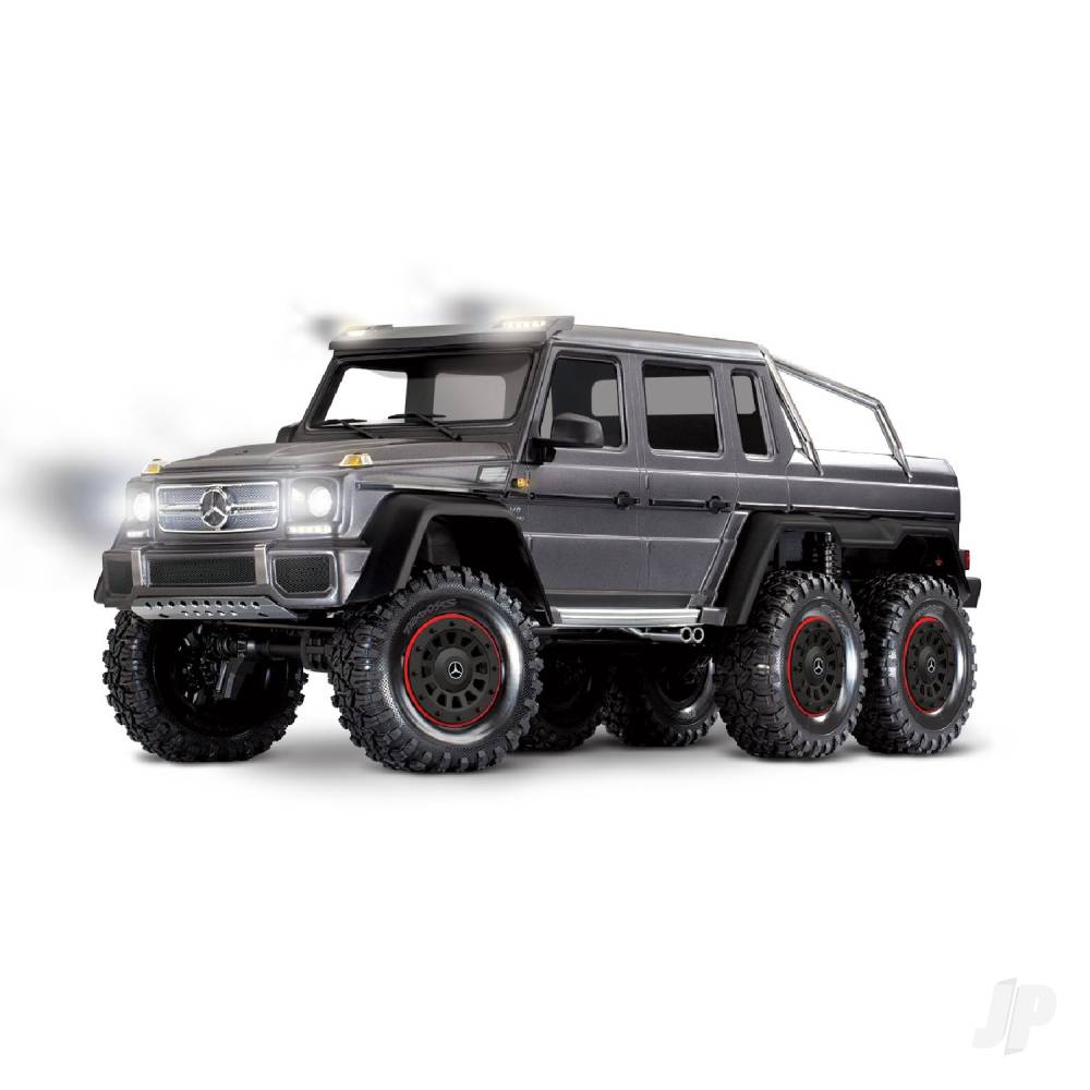 TRX-6 Mercedes-Benz G 63 AMG XL-5 1:10 6X6 RTD Scale & Trail Crawler Silver (+ TQi 4-ch XL-5 HV Titan 550 Clipless Body)