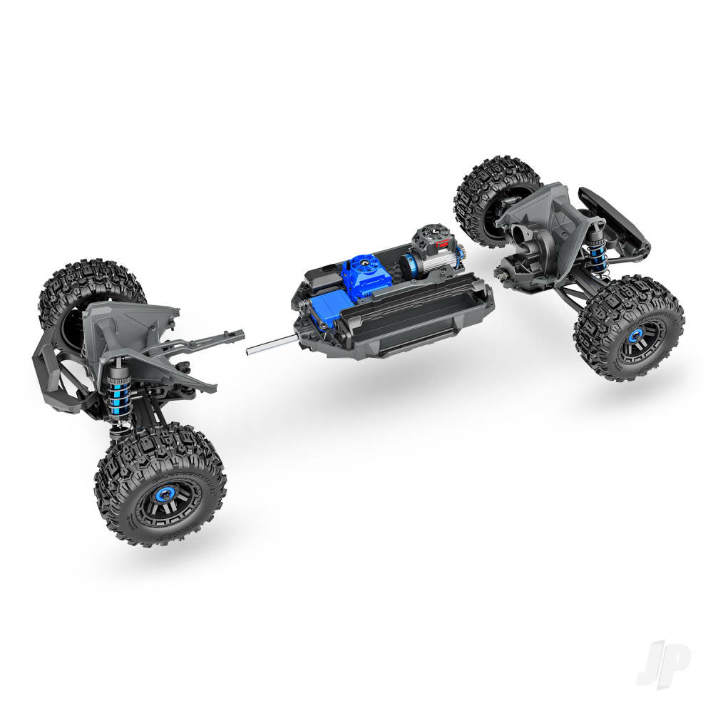 MAXX 4x4 Brushless Electric RTR Monster Truck (+ TQi 2-ch/ TSM/ VXL-4S/ Velineon 540X BLUE - used MODELL/ WideMaxx)