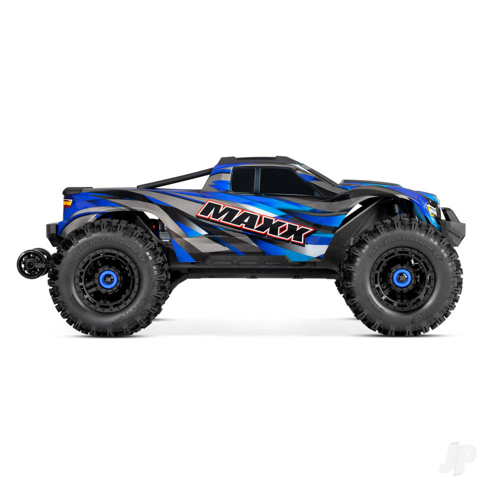 MAXX 4x4 Brushless Electric RTR Monster Truck (+ TQi 2-ch/ TSM/ VXL-4S/ Velineon 540X BLUE - used MODELL/ WideMaxx)