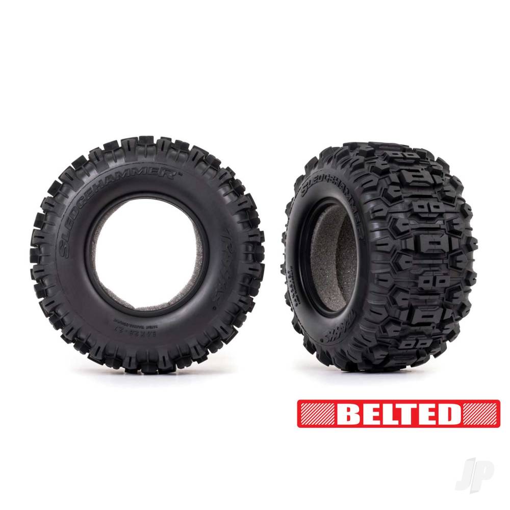 Tyres Sledgehammer All-Terrain 2.8in (belted dual profile (2.9in outer 3.8in inner)) (2)/ foam inserts (2)