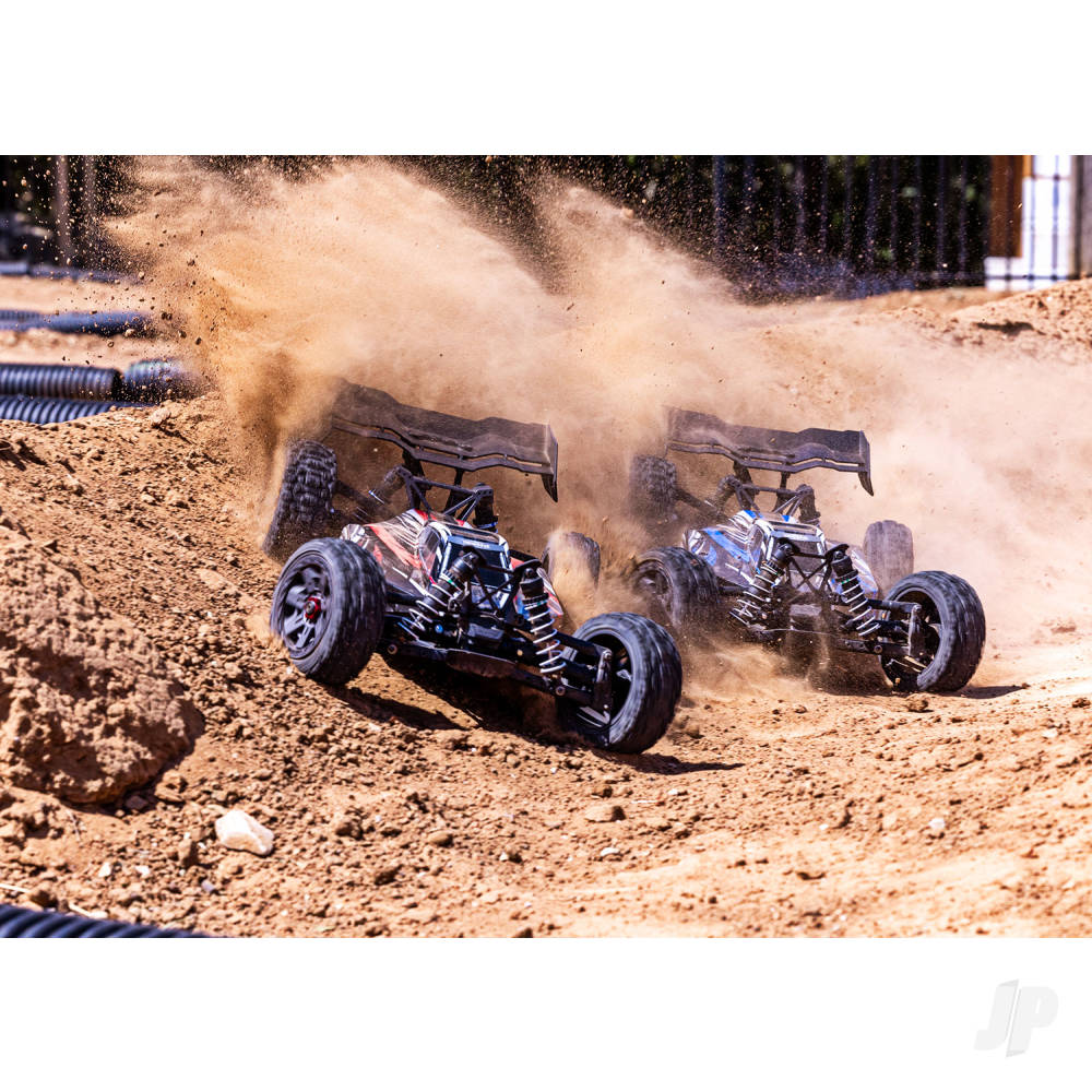 Traxxas Jato 4X4 BL-2S 1:8 4WD RTR Racing Buggy - Red (+ TQ 2-ch - BL-2S - 3300kV - Clipless Body)