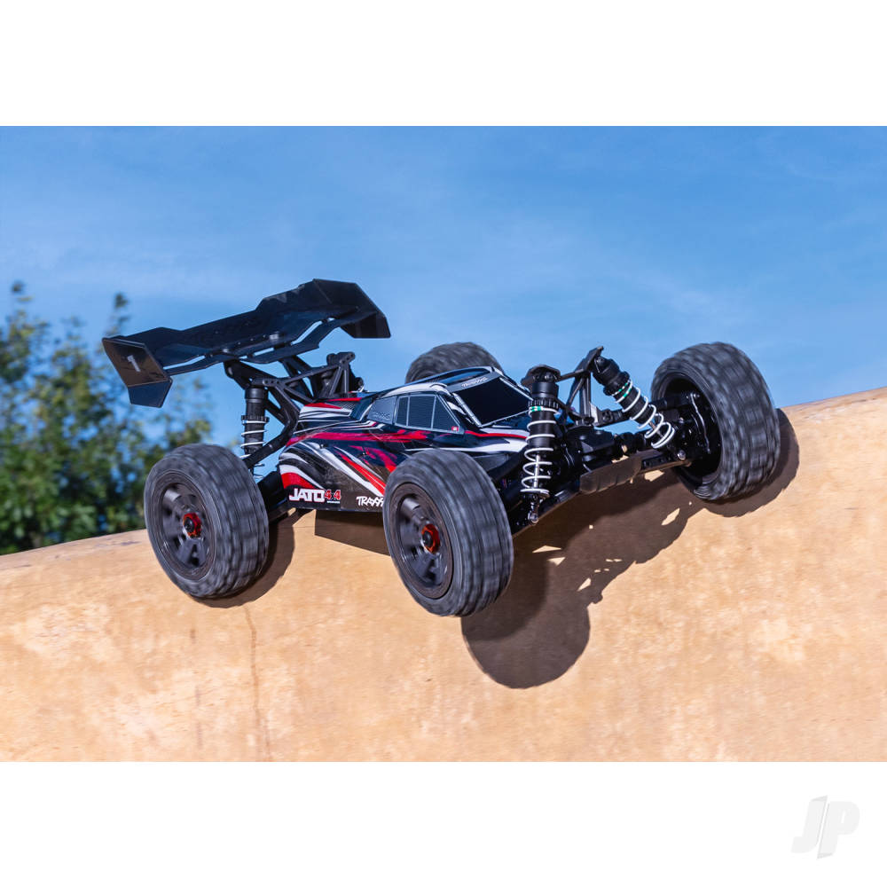 Traxxas Jato 4X4 BL-2S 1:8 4WD RTR Racing Buggy - Red (+ TQ 2-ch - BL-2S - 3300kV - Clipless Body)