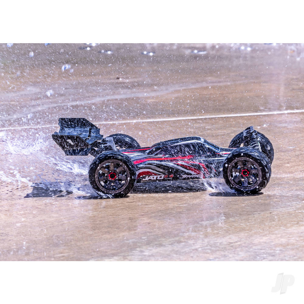 Traxxas Jato 4X4 BL-2S 1:8 4WD RTR Racing Buggy - Red (+ TQ 2-ch - BL-2S - 3300kV - Clipless Body)