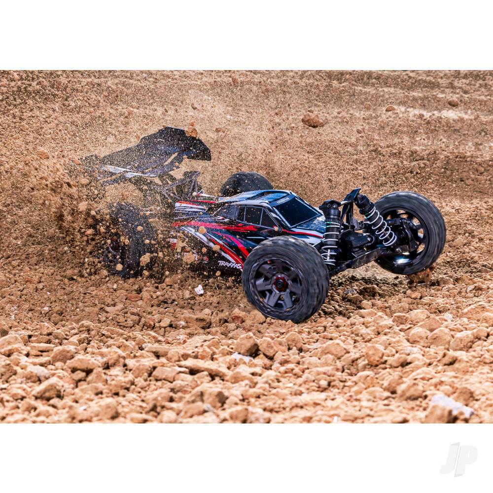 Traxxas Jato 4X4 BL-2S 1:8 4WD RTR Racing Buggy - Red (+ TQ 2-ch - BL-2S - 3300kV - Clipless Body)