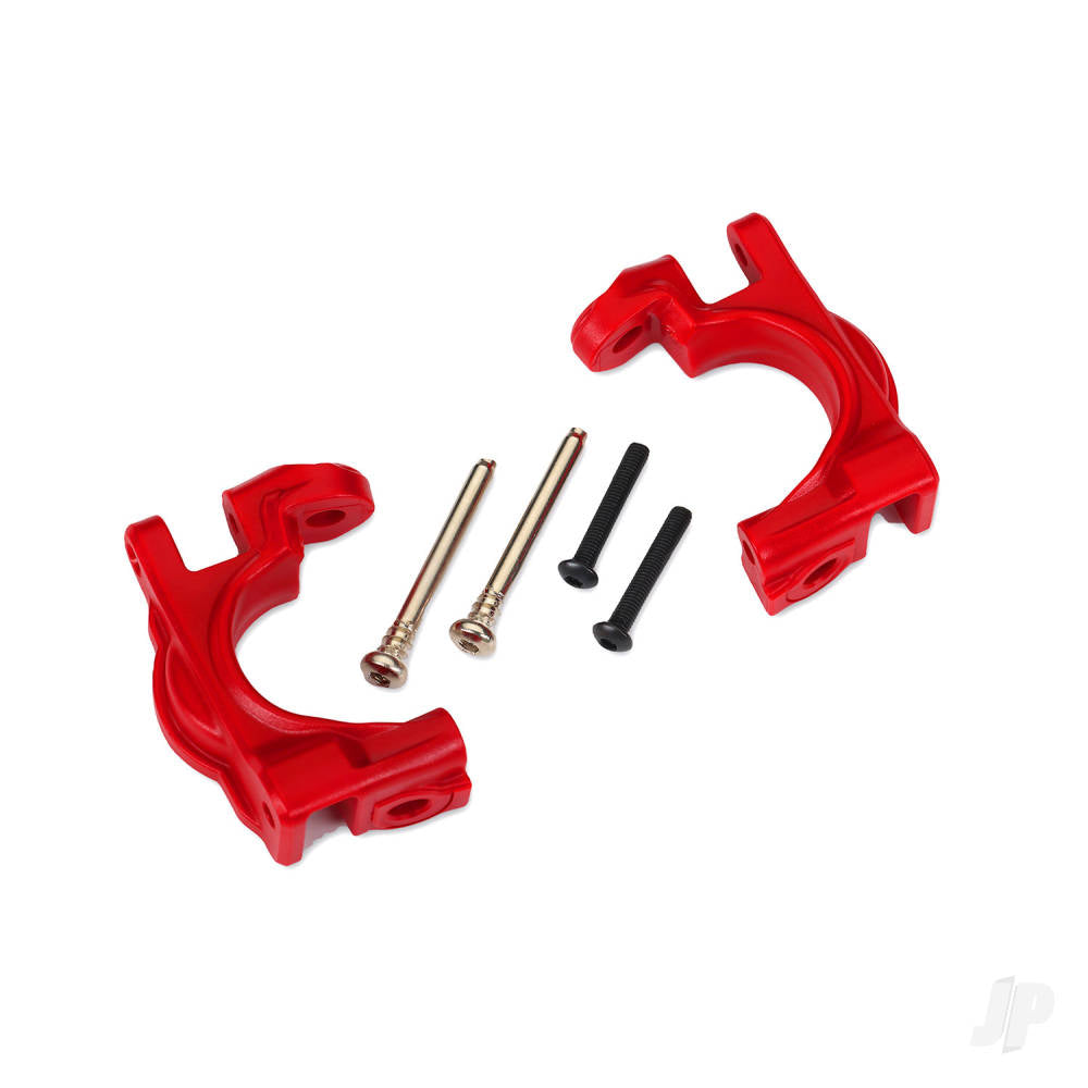 Caster blocks (c-hubs) extreme heavy duty red (left & right)/ 3x32mm hinge pins (2)/ 3x20mm BCS (2) (for use with #9080 upgrade kit)