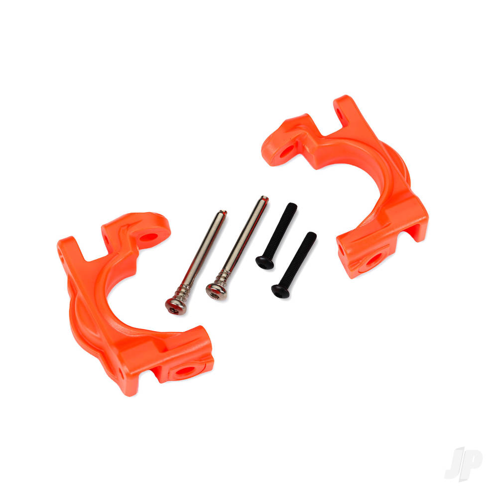 Caster blocks (c-hubs) extreme heavy duty orange (left & right)/ 3x32mm hinge pins (2)/ 3x20mm BCS (2) (for use with #9080 upgrade kit)