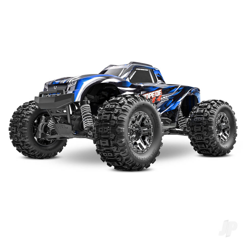 Stampede 4X4 HD VXL 1:10 4WD RTR Brushless Electric Monster Truck Blue (+ TQi 2-ch TSM VXL-3s Velineon 3500kV Extreme HD Kit)