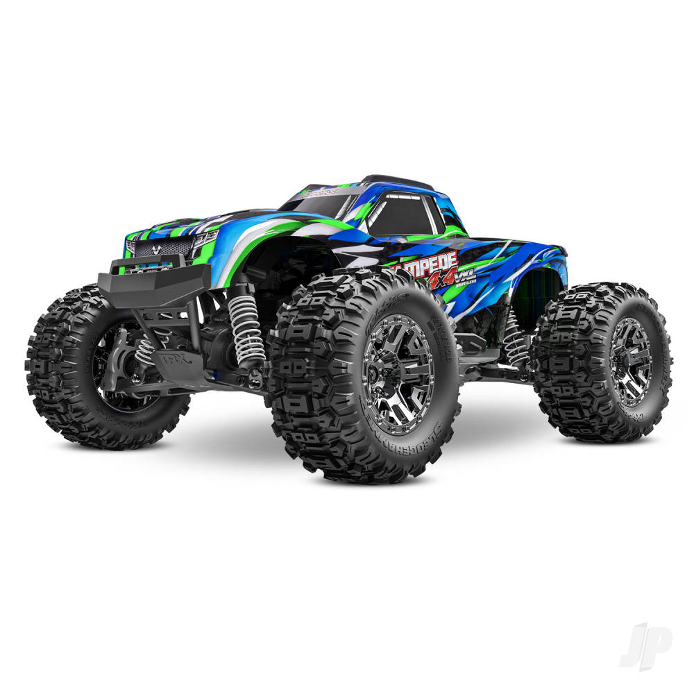 Stampede 4X4 HD VXL 1:10 4WD RTR Brushless Electric Monster Truck Green (+ TQi 2-ch TSM VXL-3s Velineon 3500kV Extreme HD Kit)