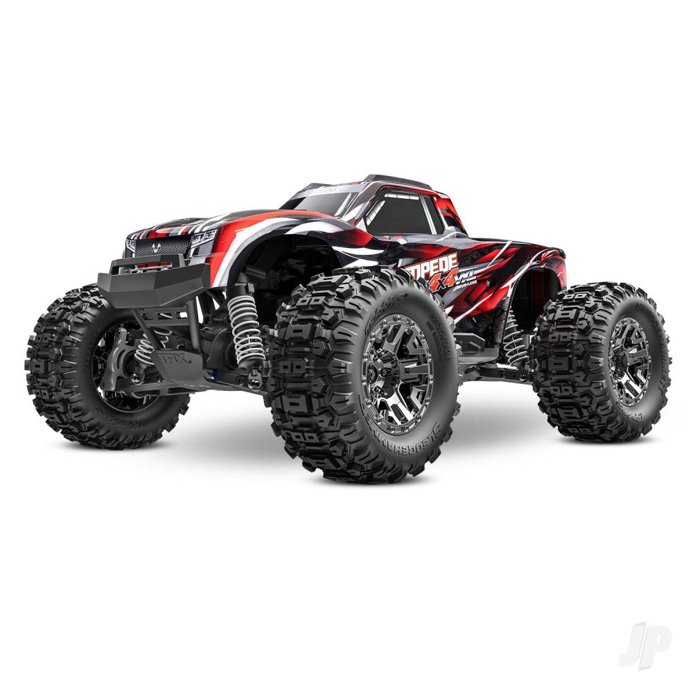 Stampede 4X4 HD VXL 1:10 4WD RTR Brushless Electric Monster Truck Red (+ TQi 2-ch TSM VXL-3s Velineon 3500kV Extreme HD Kit)
