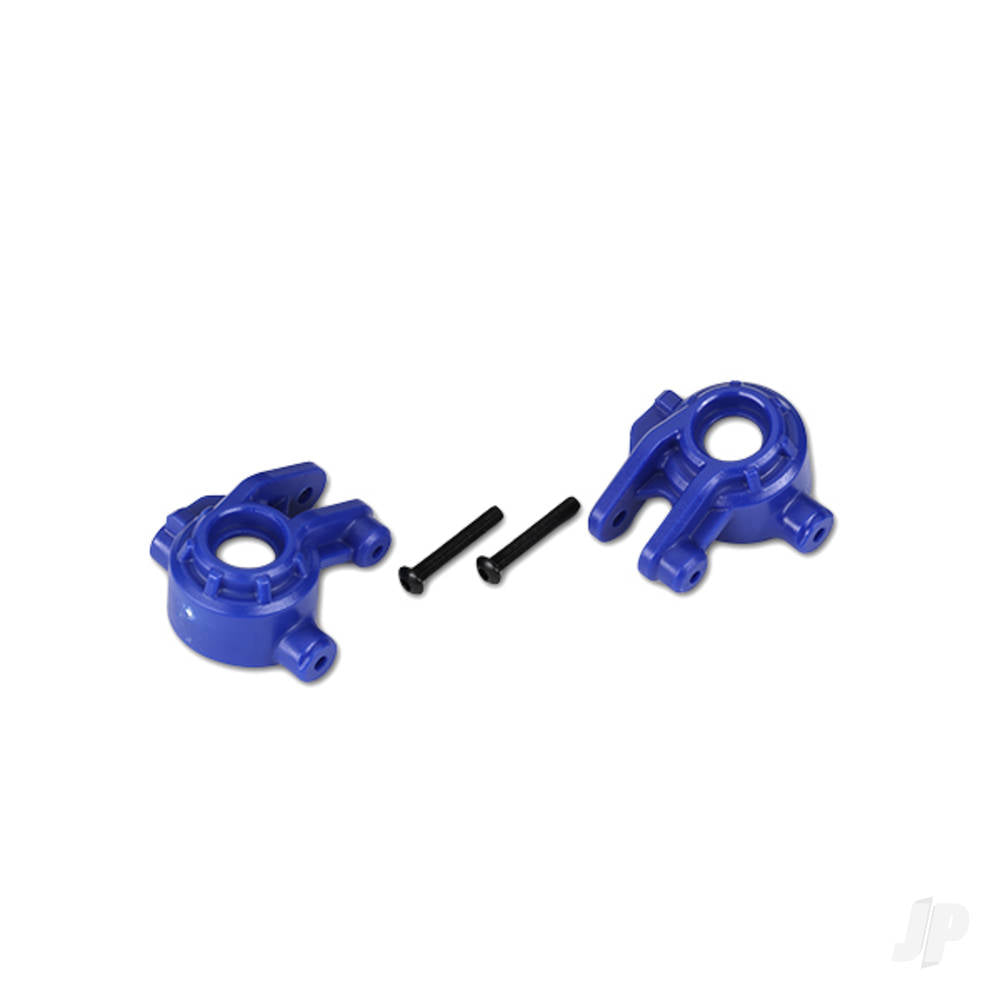 Steering blocks extreme heavy duty blue (left & right)/ 3x20mm BCS (2) (for use with #9080 upgrade kit)