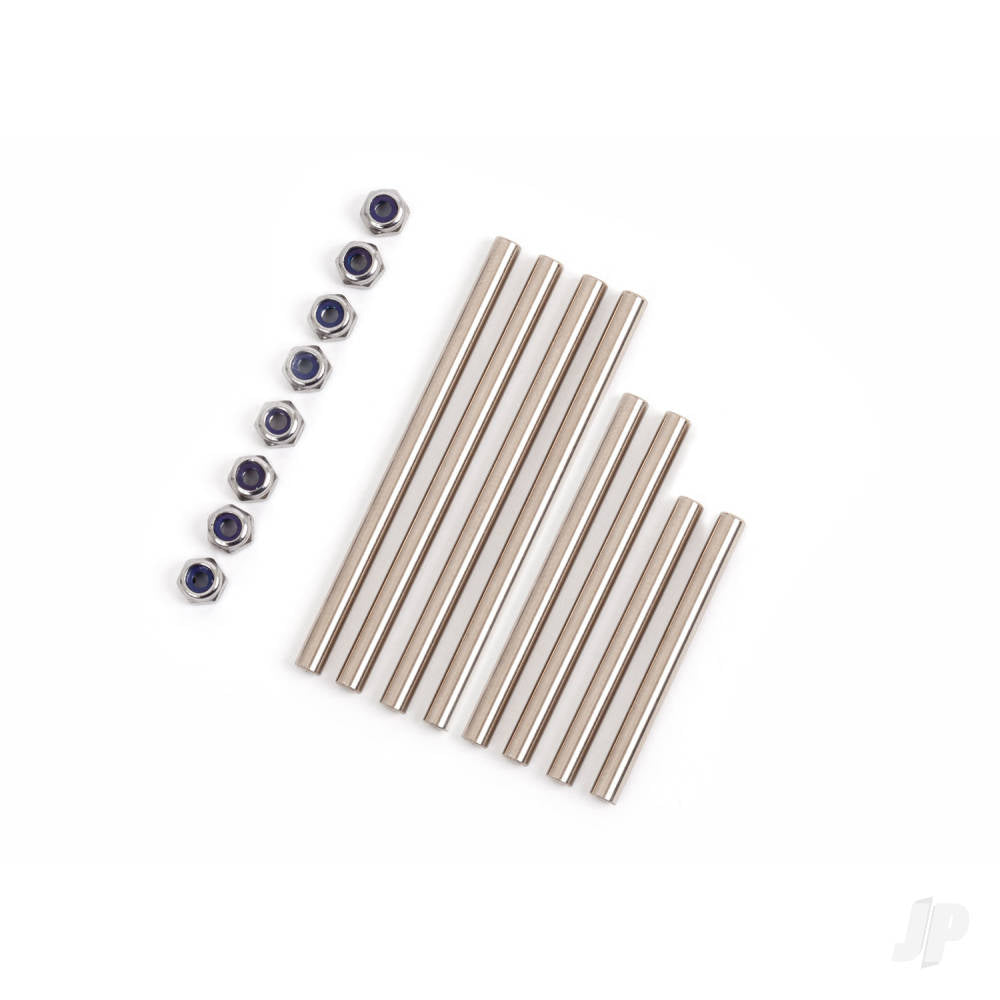 Suspension pin set extreme heavy duty complete (front and rear) (hardened steel) (3x52mm (4) 3x32mm (2) 3x40mm (2))/ M2.5x0.45mm NL (8) (for use with #9080 upgrade kit)