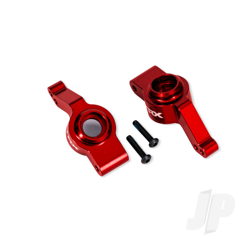 Traxxas Carriers stub axle rear 6061-T6 aluminium left & right (red-anodised) (for use with #9080 upgrade kit)
