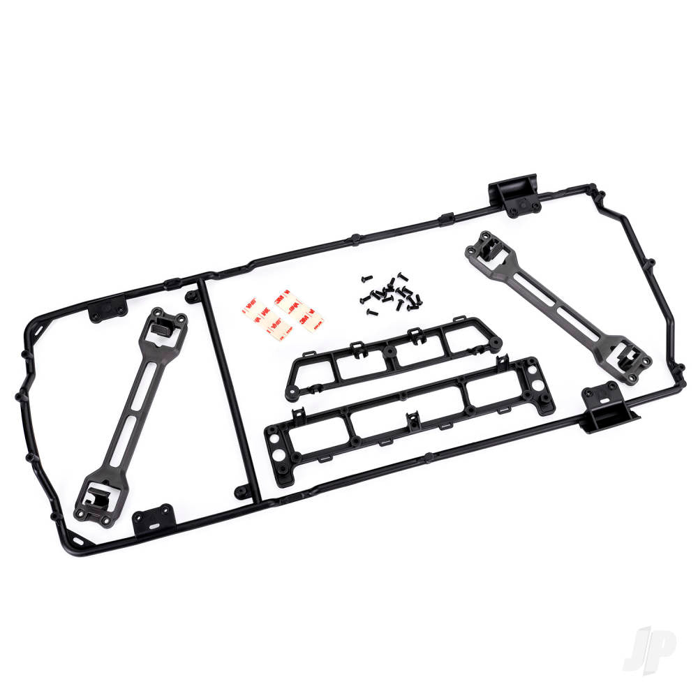 Body cage/ body mounts (front & rear)/ body mount latch (2)/ 3x8mm BCS (15) (fits #9111 or 9112 bodies)