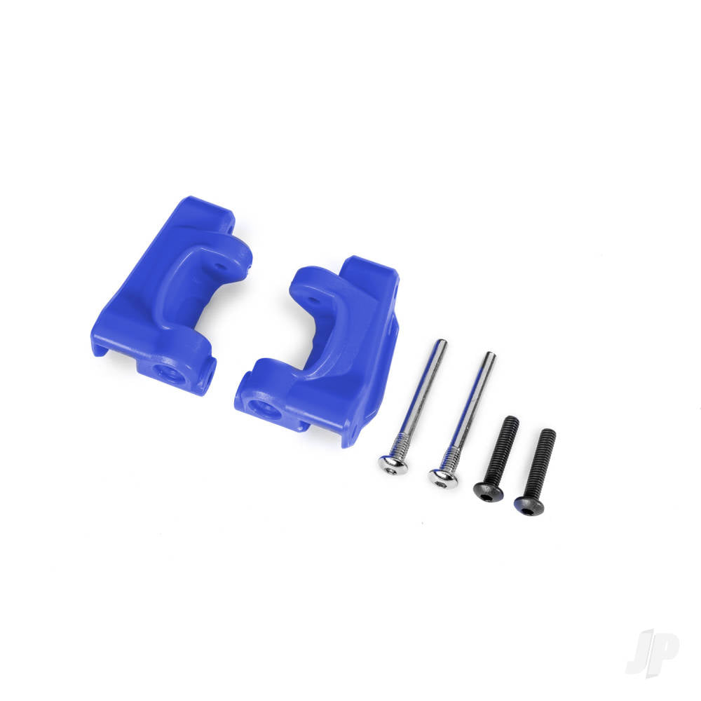 Caster blocks (c-hubs) extreme heavy duty blue (left & right)/ 3x26mm hinge pins (2)/ 3x15mm BCS (2) (for use with #9182 upgrade kit)