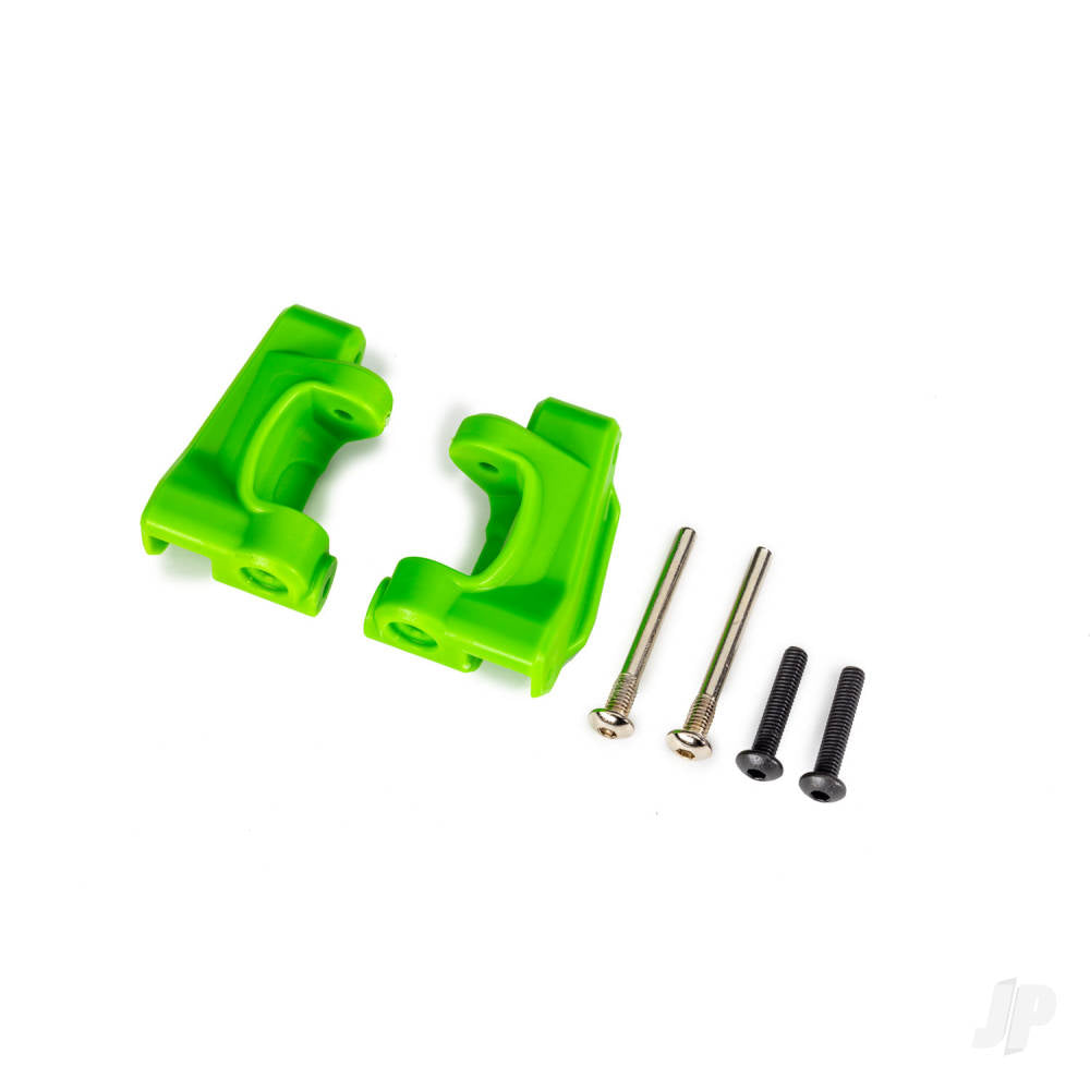 Caster blocks (c-hubs) extreme heavy duty green (left & right)/ 3x26mm hinge pins (2)/ 3x15mm BCS (2) (for use with #9182 upgrade kit)