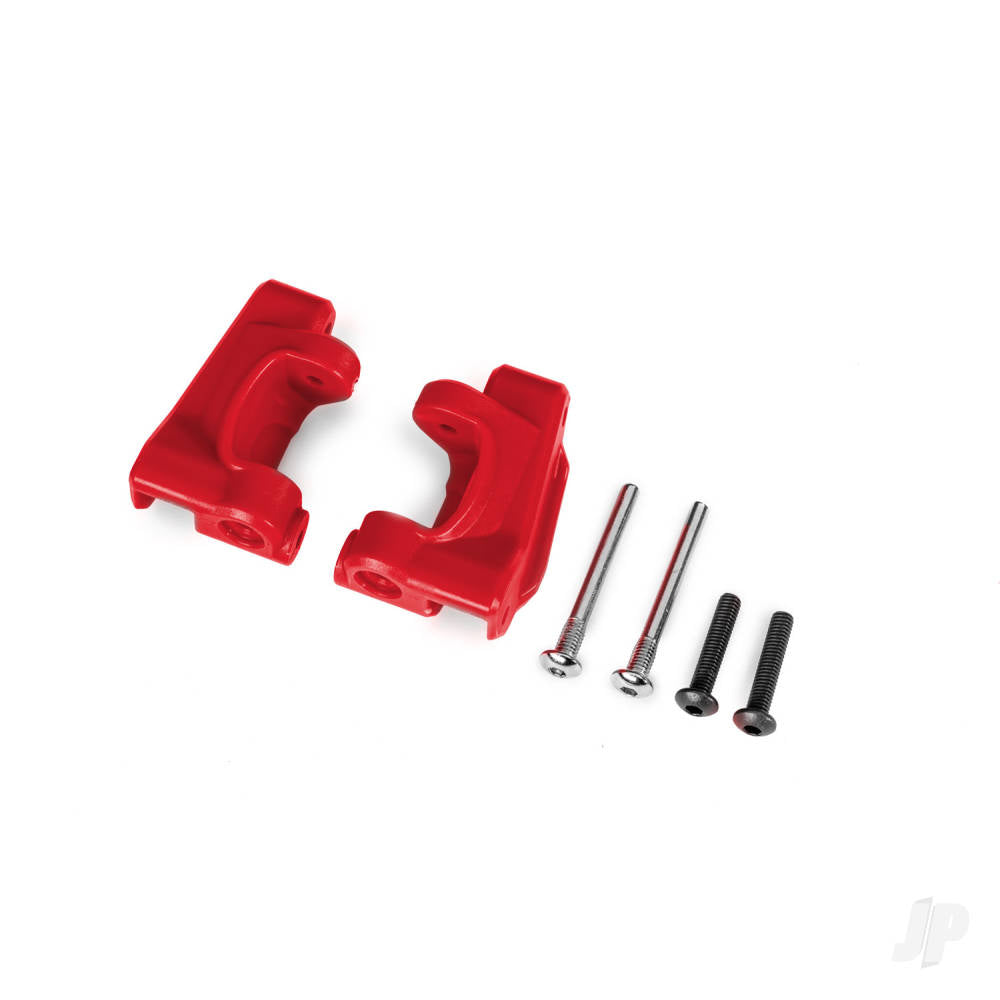 Caster blocks (c-hubs) extreme heavy duty red (left & right)/ 3x26mm hinge pins (2)/ 3x15mm BCS (2) (for use with #9182 upgrade kit)