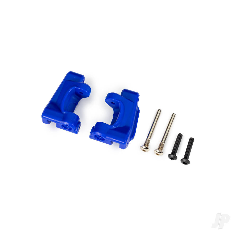 Caster blocks (c-hubs) extreme heavy duty blue (left & right)/ 3x26mm hinge pins (2)/ 3x15mm BCS (2) (for use with #9180 and 9181 upgrade kit)