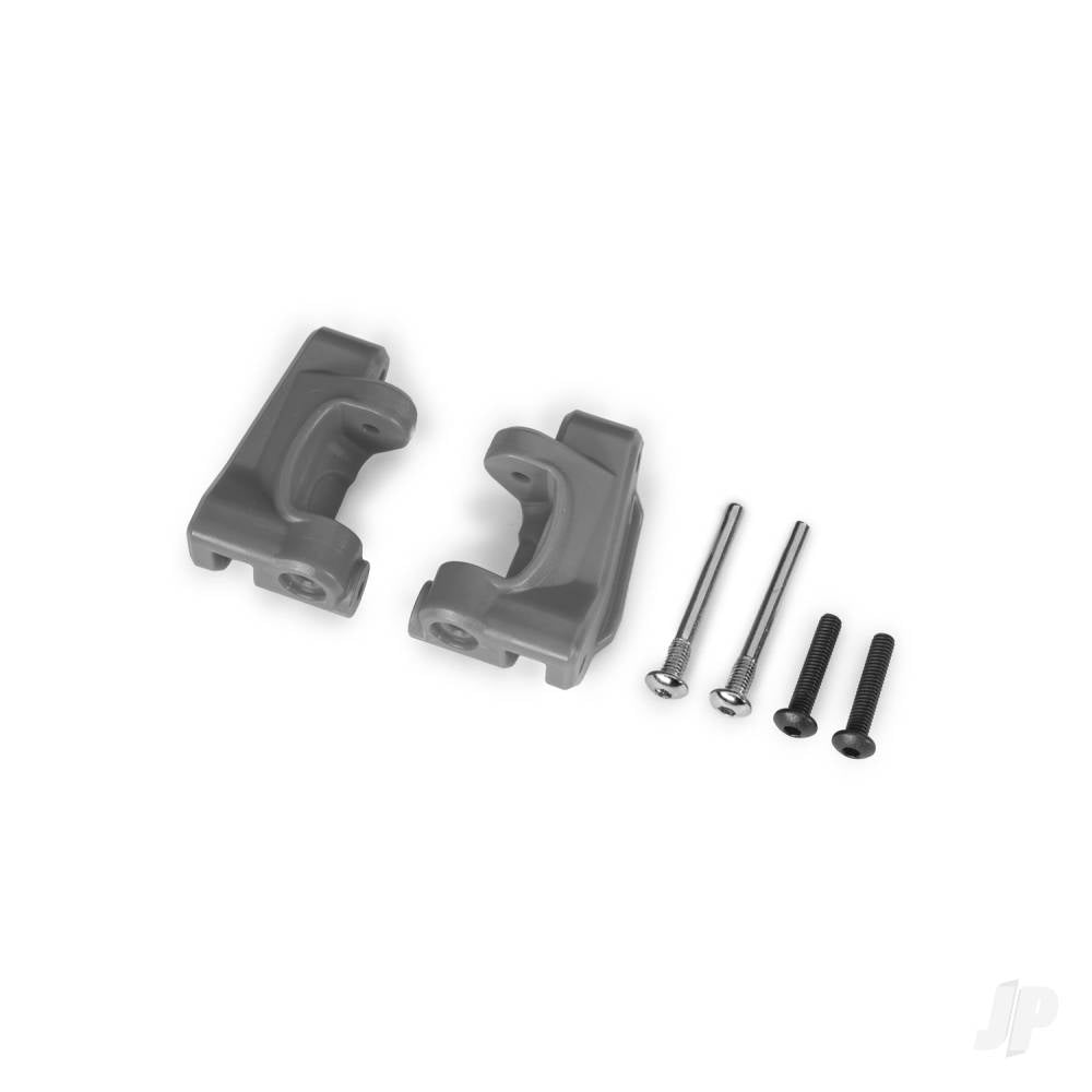 Caster blocks (c-hubs) extreme heavy duty gray (left & right)/ 3x26mm hinge pins (2)/ 3x15mm BCS (2) (for use with #9180 and 9181 upgrade kit)