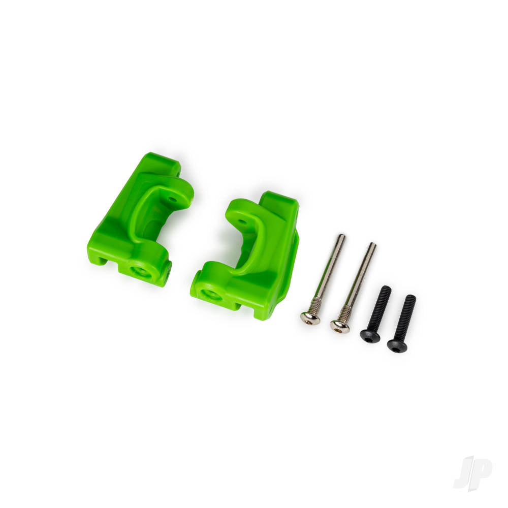 Caster blocks (c-hubs) extreme heavy duty green (left & right)/ 3x26mm hinge pins (2)/ 3x15mm BCS (2) (for use with #9180 and 9181 upgrade kit)