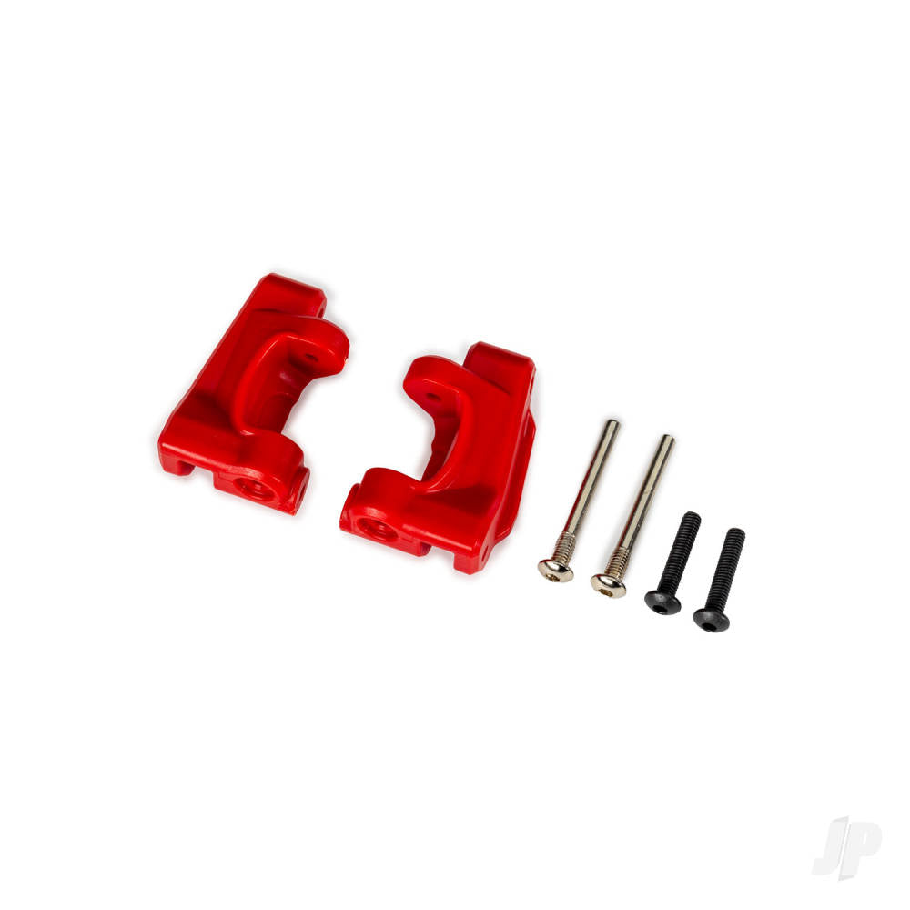 Caster blocks (c-hubs) extreme heavy duty red (left & right)/ 3x26mm hinge pins (2)/ 3x15mm BCS (2) (for use with #9180 and 9181 upgrade kit)