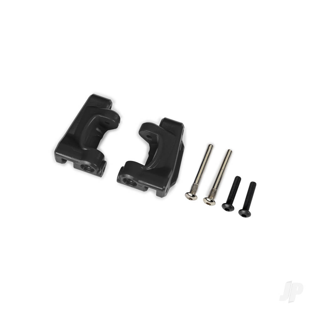 Caster blocks (c-hubs) extreme heavy duty black (left & right)/ 3x26mm hinge pins (2)/ 3x15mm BCS (2) (for use with #9180 and 9181 upgrade kit)