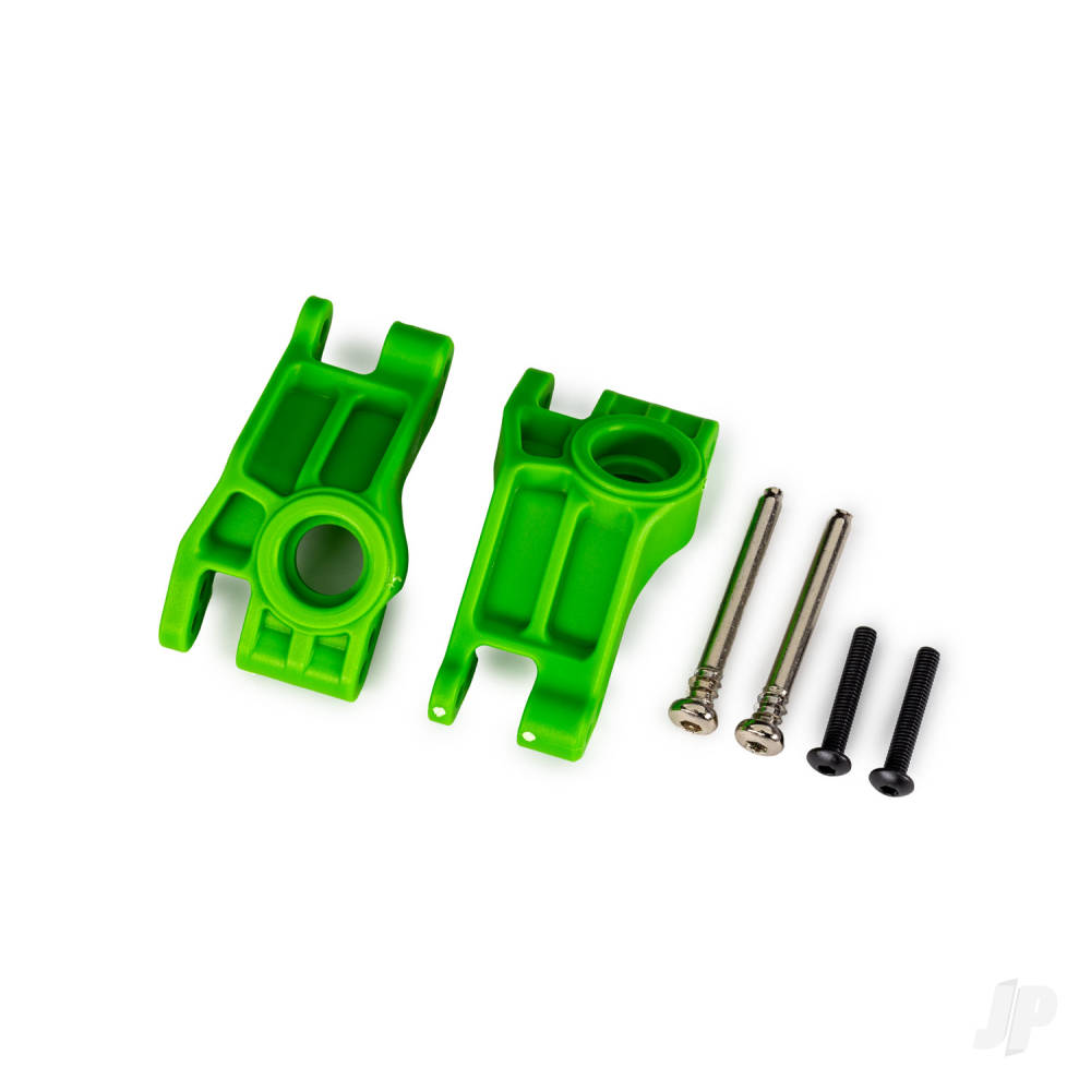 Carriers stub axle rear extreme heavy duty green (left & right)/ 3x31mm hinge pins (2)/ 3x18mm BCS (2) (for use with #9180 9181 9182 upgrade kit)