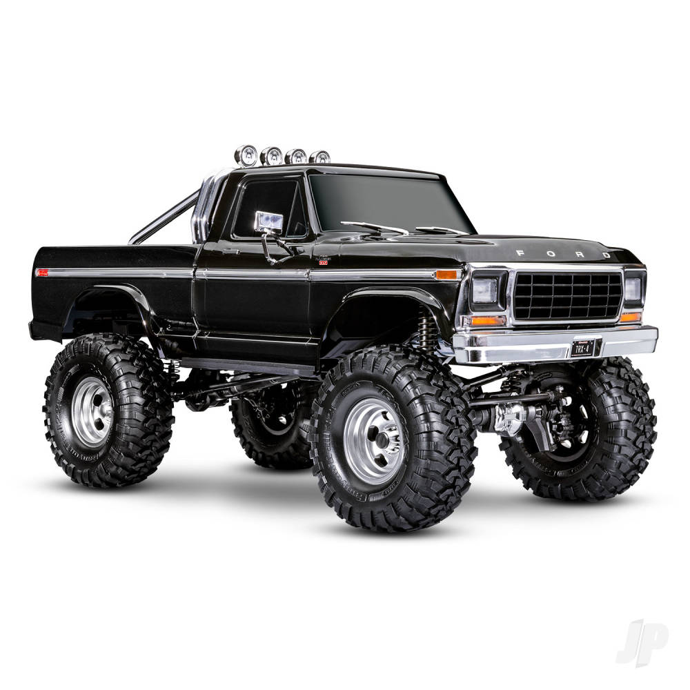 TRX-4 Ford 1979 F-150 Ranger XLT High Trail Edition 1:10 4WD Electric Trail Crawler Black (+ TQi 4-ch XL-5 HV Titan 550 2-Speed Locking Diffs)