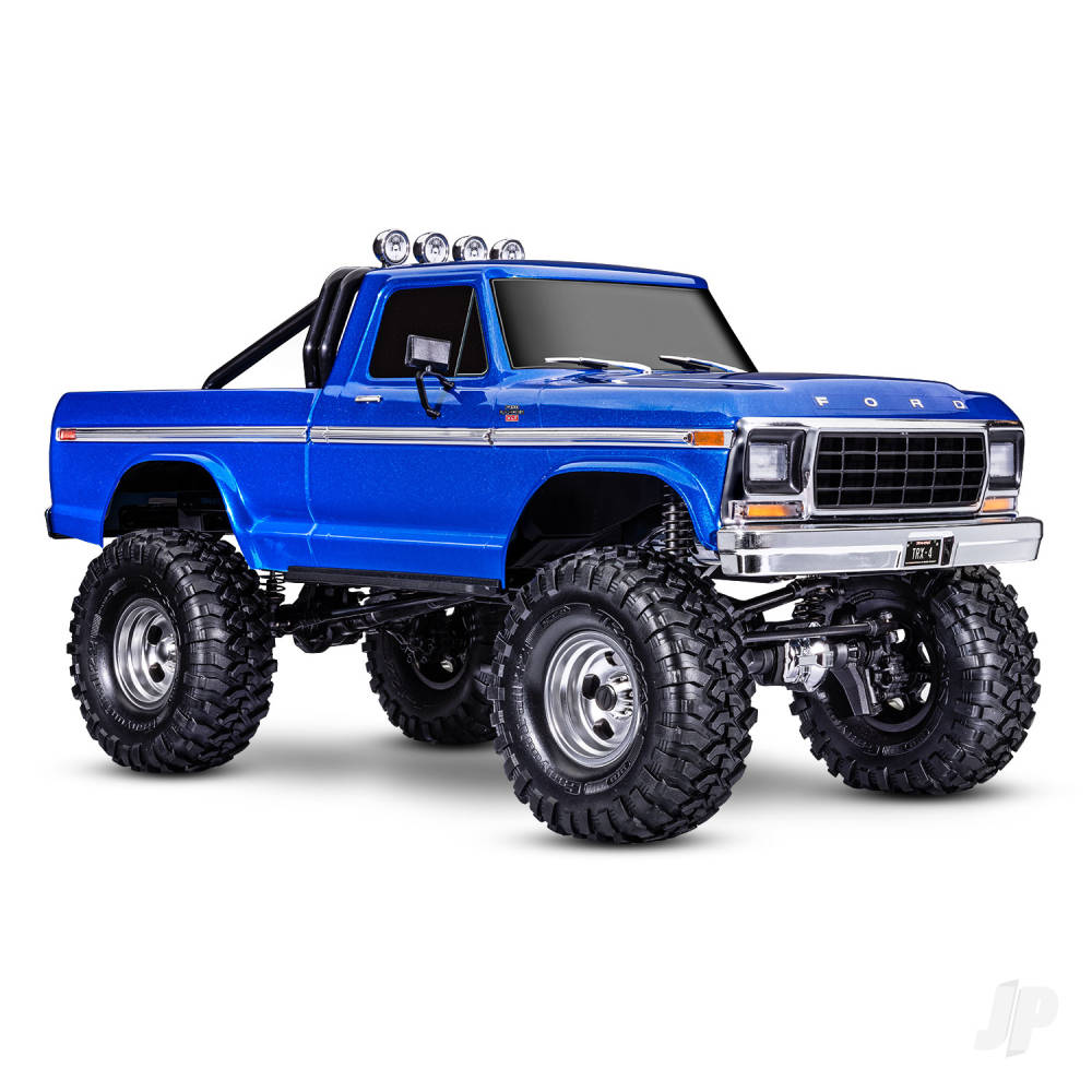 TRX-4 Ford 1979 F-150 Ranger XLT High Trail Edition 1:10 4WD Electric Trail Crawler Blue (+ TQi 4-ch XL-5 HV Titan 550 2-Speed Locking Diffs)