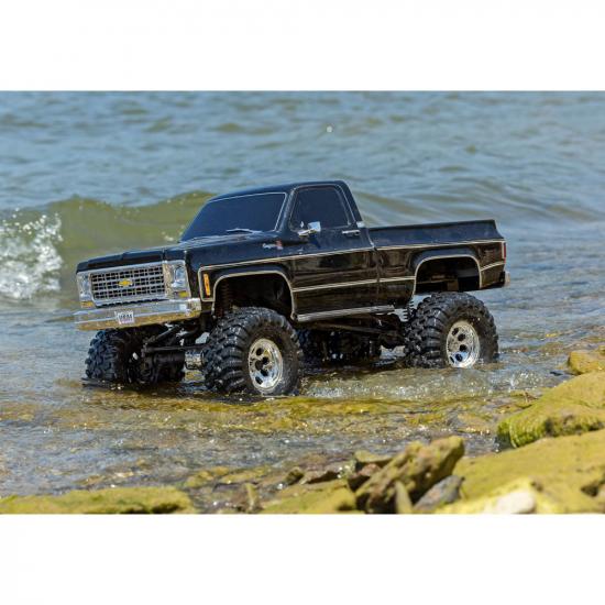 TRX-4 1979 Chevrolet K10 Truck 1:10 4WD Electric Trail Crawler Black (+ TQi 4-ch XL-5 HV Titan 550)