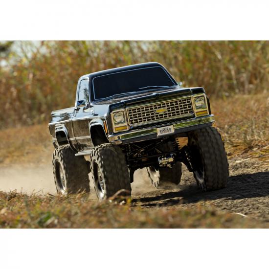 TRX-4 1979 Chevrolet K10 Truck 1:10 4WD Electric Trail Crawler Black (+ TQi 4-ch XL-5 HV Titan 550)