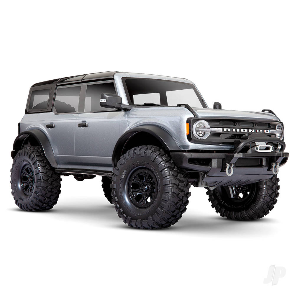 Iconic Silver TRX-4 2021 Ford Bronco 1:10 4X4 Electric Scale & Trail Crawler (+ TQi 4-ch XL-5 HV Titan 550)