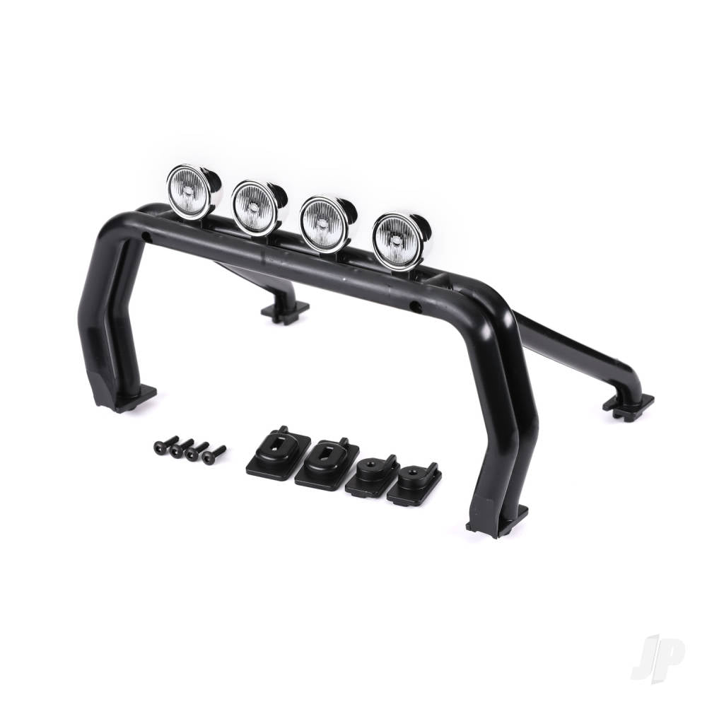 Roll bar (black)/ mounts (front (2) rear (left & right))/ 2.6x12mm BCS (self-tapping) (4) (fits #9212 body)