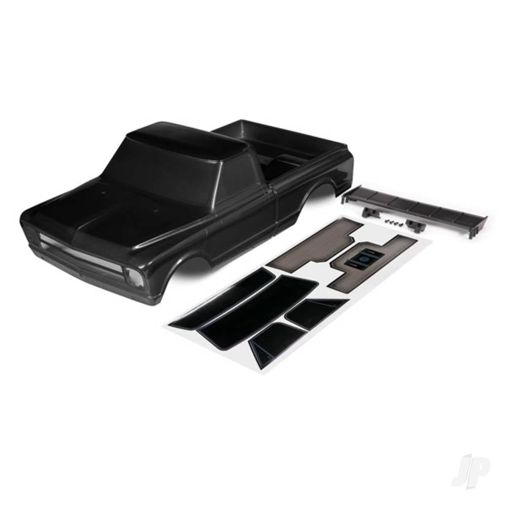 Body Chevrolet C10 (black) (includes wing & decals)
